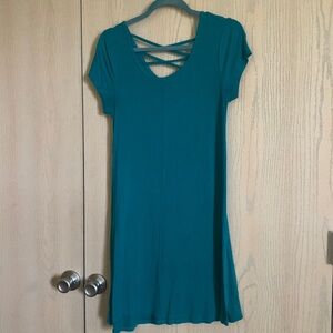 Turquoise T Shirt Dress